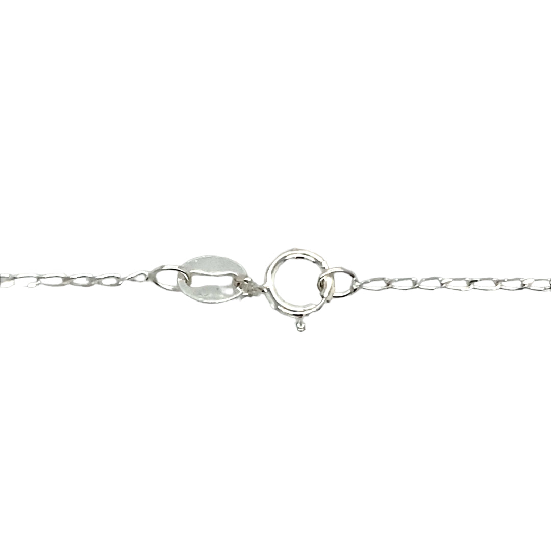 925 Silver & Rose Quartz 16" Necklace