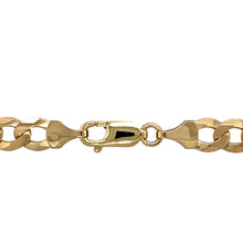 Load image into Gallery viewer, New 9ct Yellow Gold 22&quot; Curb Chain with the weight 22.80 grams and link width 7mm
