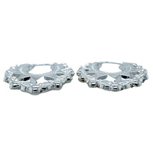 Load image into Gallery viewer, New 925 Silver Fancy Circle Creole Earrings with the weight 4.10 grams. Each earring is 2.9cm by 2.9cm 
