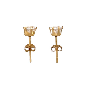 9ct Gold Cubic Zirconia Stud Earrings