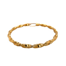 Load image into Gallery viewer, New 9ct Yellow Gold Twist Hoop Earrings with the weight 9.70 grams
