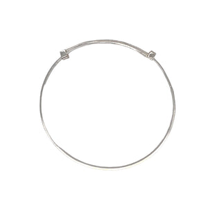 925 Silver D/C Kiss Expander Bangle