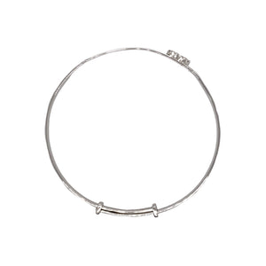 925 Silver Heart I.D Expander Bangle