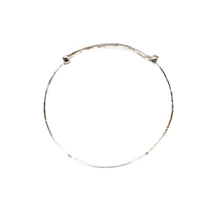 925 Silver Millgrain Edge ID Expander Bangle