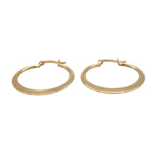 Load image into Gallery viewer, New 9ct Yellow Gold Polished Creole Earrings with the weight 1.30 grams
