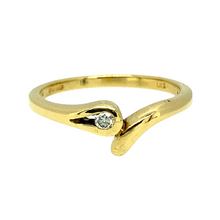 Load image into Gallery viewer, 18ct Gold &amp; Diamond Set Snake Style Ring
