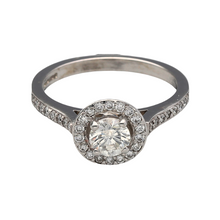 Load image into Gallery viewer, New 18ct White Gold &amp; Diamond Set Halo Ring
