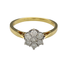 Load image into Gallery viewer, 18ct Gold &amp; Diamond Set Flower Ring
