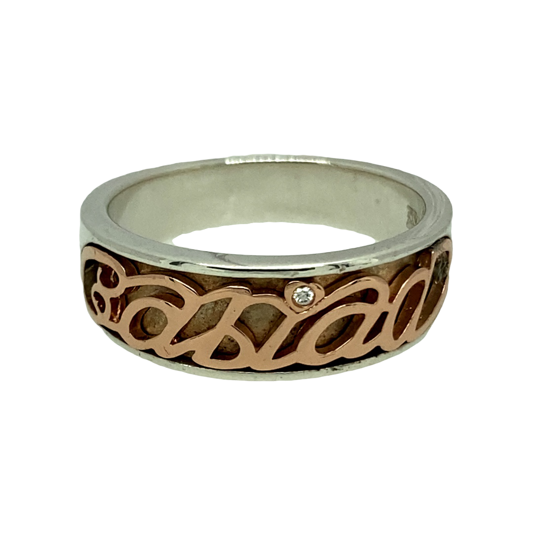 925 Silver & Diamond Clogau Cariad Ring