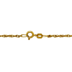9ct Gold Quartz & Tourmaline 19" Necklace