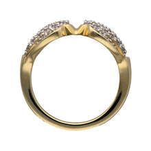 Load image into Gallery viewer, New 9ct Gold &amp; Cubic Zirconia Boxing Glove Ring

