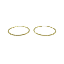Load image into Gallery viewer, New 9ct Gold 22mm Polished Hoop Earrings with the weight 0.60 grams
