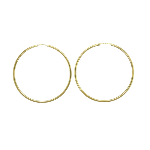 9ct Gold Polished Hoop Earrings