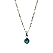 Load image into Gallery viewer, New 925 Silver March Birthstone Pendant 18&quot;/20&quot; Necklace
