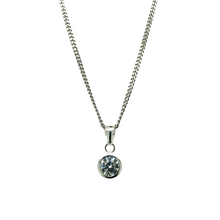 Load image into Gallery viewer, New 925 Silver April Birthstone Pendant 18&quot;/20&quot; Necklace
