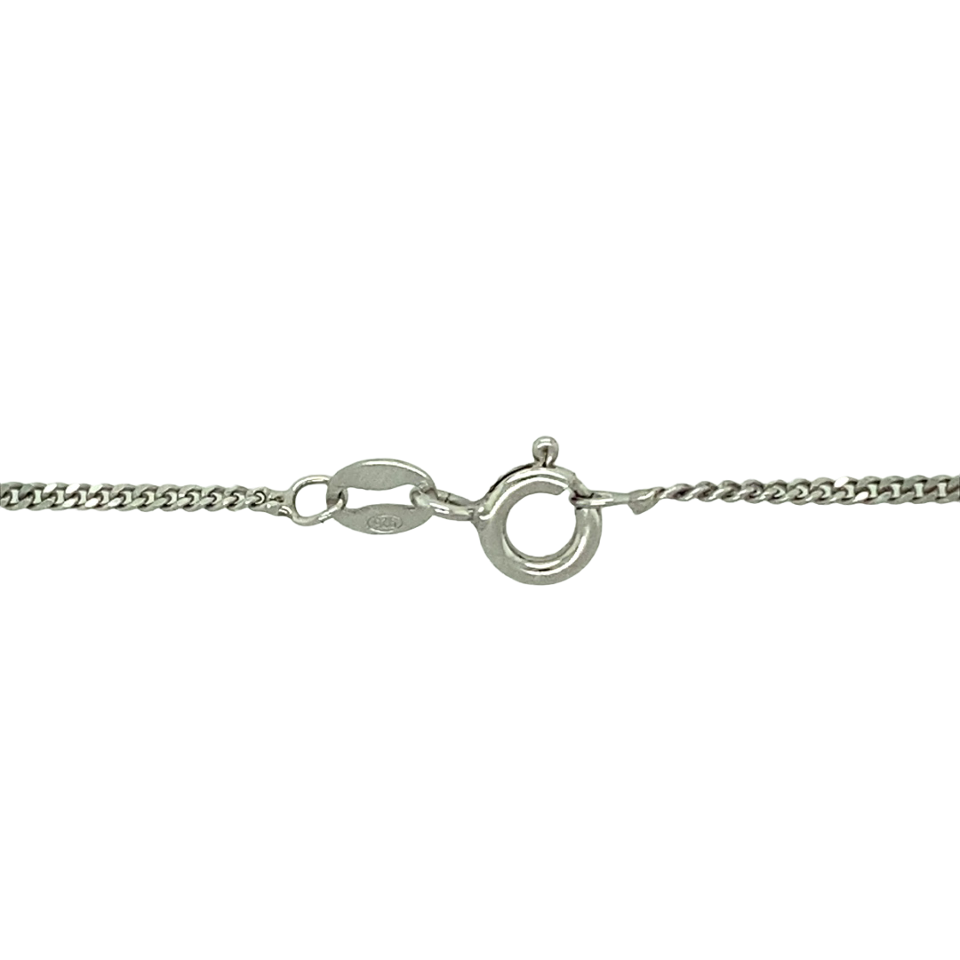 New 925 Silver July Birthstone Pendant 18"/20" Necklace