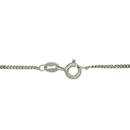 New 925 Silver July Birthstone Pendant 18"/20" Necklace