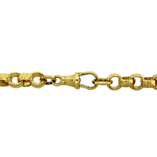 Load image into Gallery viewer, New 9ct Yellow Gold 26&quot; Engraved Belcher Chain with the weight 54.90 grams and link width 6mm
