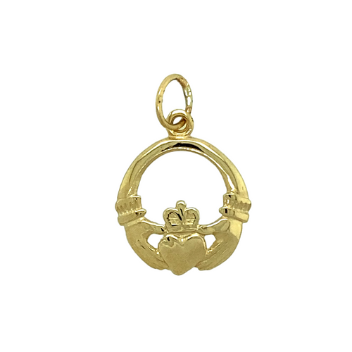 New 9ct Gold Claddagh Pendant