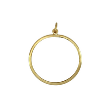 Load image into Gallery viewer, New 9ct Yellow Gold Full Sovereign Mount Pendant with the weight 0.70 grams. The pendant is 2.7cm long including the bail by 2.4cm
