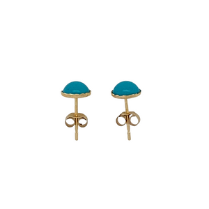 New 9ct Gold & Turquoise Stud Earrings