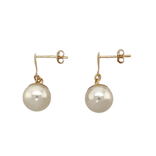 Load image into Gallery viewer, New 9ct Gold &amp; 9mm Pearl Drop Earrings
