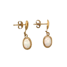 Load image into Gallery viewer, New 9ct Gold &amp; Opalique Drop Earrings
