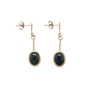 New 9ct Gold & Hematite Drop Earrings