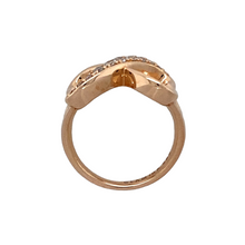 Load image into Gallery viewer, 14ct Gold &amp; Diamond Set Double Heart Ring
