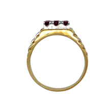 Load image into Gallery viewer, 18ct Gold &amp; Ruby Set Watch Style Ring
