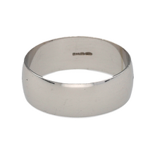 Load image into Gallery viewer, 9ct White Gold D Shape Wedding Band Ring
