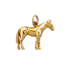 Load image into Gallery viewer, Preowned 9ct Yellow Solid Gold Horse Charm 4.40 grams
