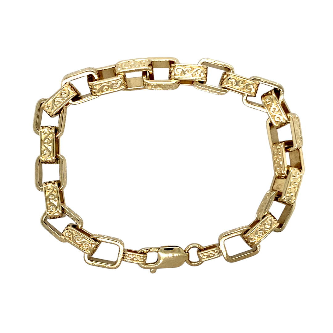 9ct Gold Belcher Bracelet  Albone