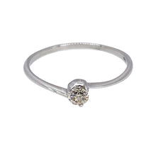 Load image into Gallery viewer, 18ct White Gold &amp; Diamond Set Twist Solitaire Ring
