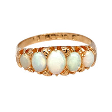 Load image into Gallery viewer, 18ct Gold &amp; Opal Five Stone Ring
