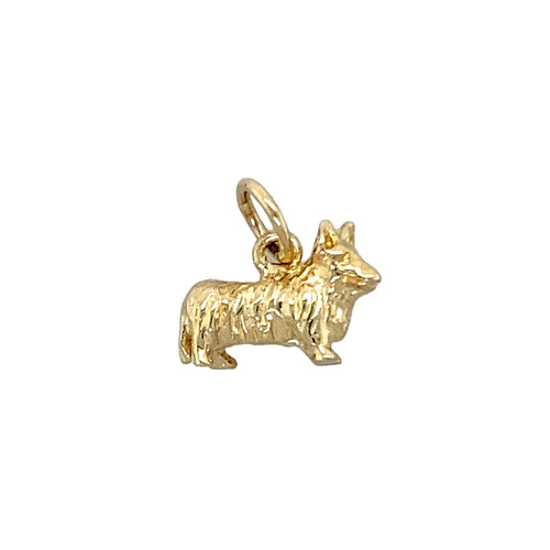 9ct Gold Corgi Dog Charm