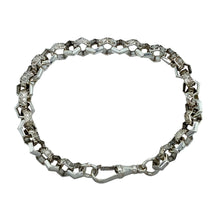 Load image into Gallery viewer, New 925 Silver 9&quot; Fancy Patterned Belcher Bracelet 20 grams

