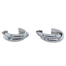 Load image into Gallery viewer, 9ct White Gold Twist Stud Earrings
