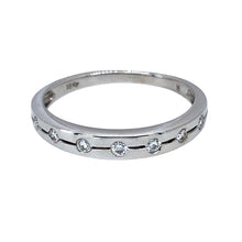 Load image into Gallery viewer, 18ct White Gold &amp; Diamond Set Band Ring
