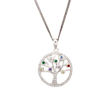 Load image into Gallery viewer, New 925 Silver &amp; Stone Set Tree of Life 18&quot; Necklace

