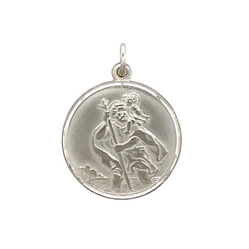 925 Silver St Christopher Pendant