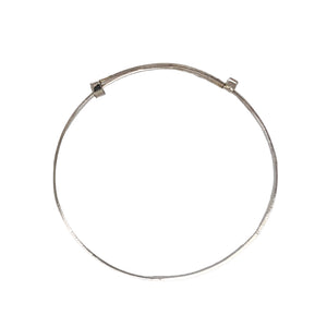 925 Silver Diamond-Cut Expandable Bangle