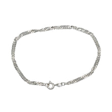 Load image into Gallery viewer, 925 Silver 7.5&quot; Singapore Bracelet
