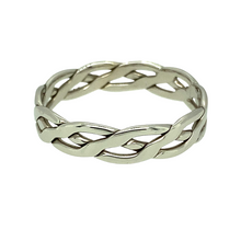 Load image into Gallery viewer, 9ct White Gold 5mm Celtic Band Ring
