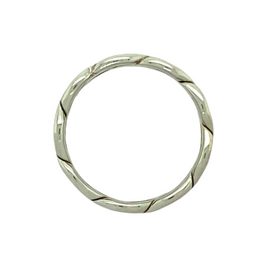 New 9ct White Gold 7mm Celtic Band Ring