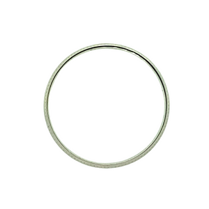 New 9ct White Gold 4mm Millgrain Band Ring