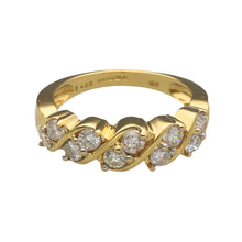 Load image into Gallery viewer, 18ct Gold &amp; Diamond Set Band Twist Ring
