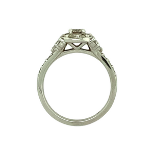 Platinum & Diamond Set Halo Ring