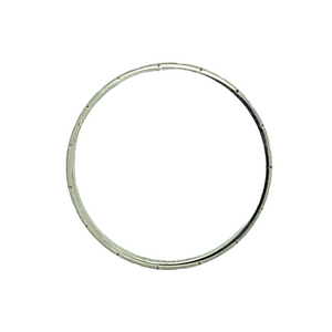 New 9ct White Gold 4mm Patterned Wedding Band Ring