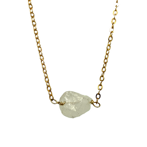 9ct Gold & Quartz 16" Necklace